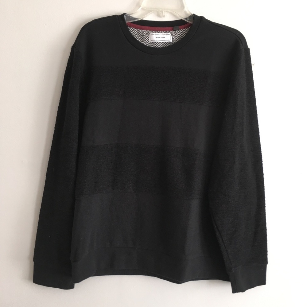 Five Four black striped sweatshirt large
